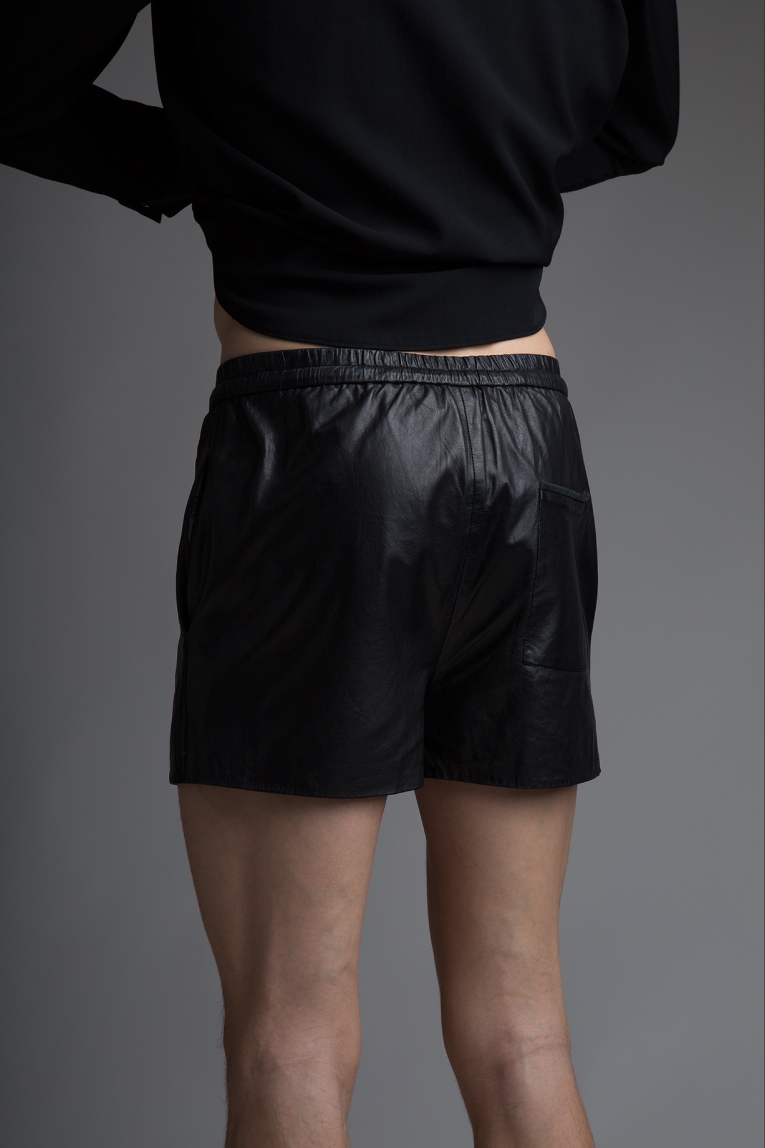 Phillip Lim Leather Gym Shorts